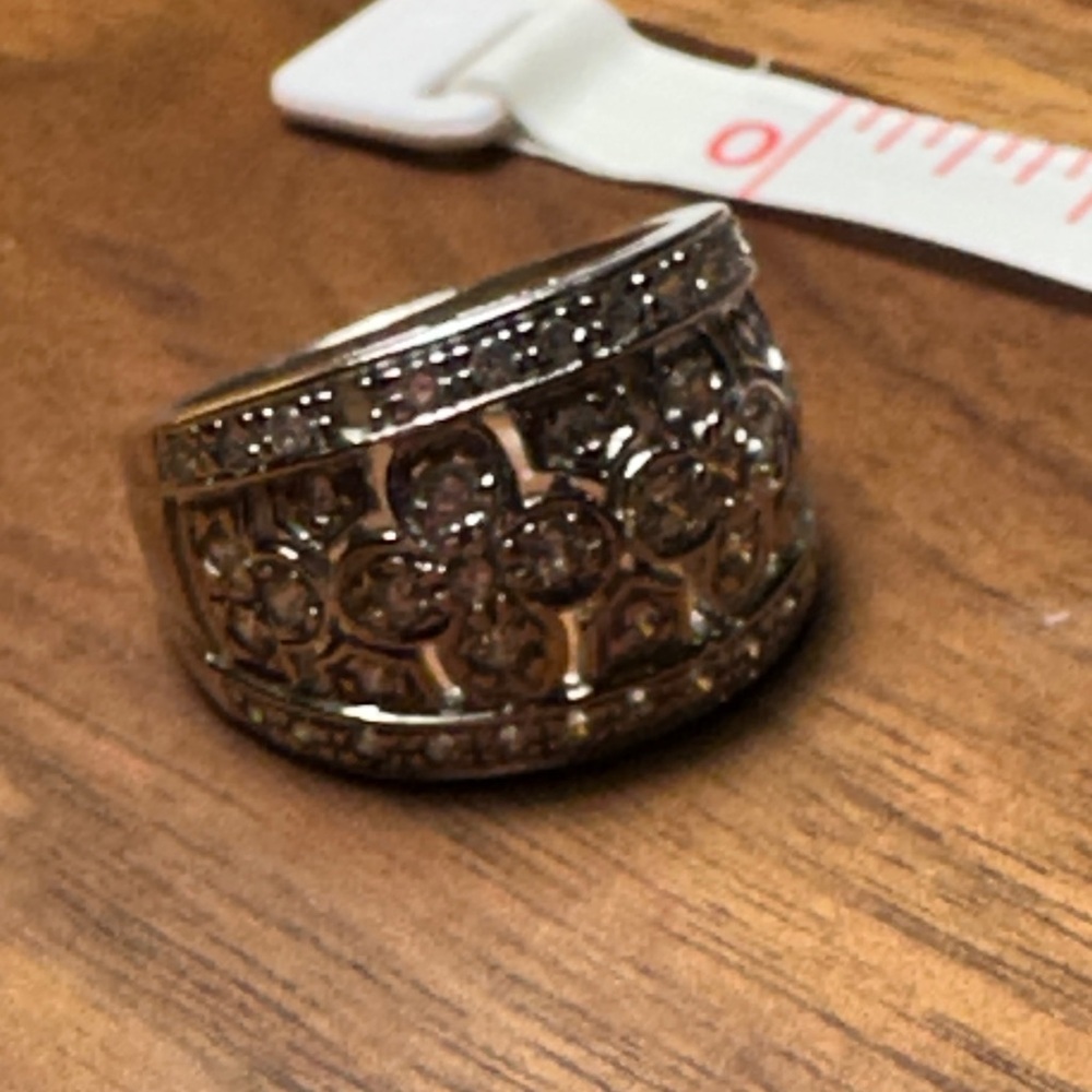 Elegant .925 Sterling Silver CZ Women's Ring